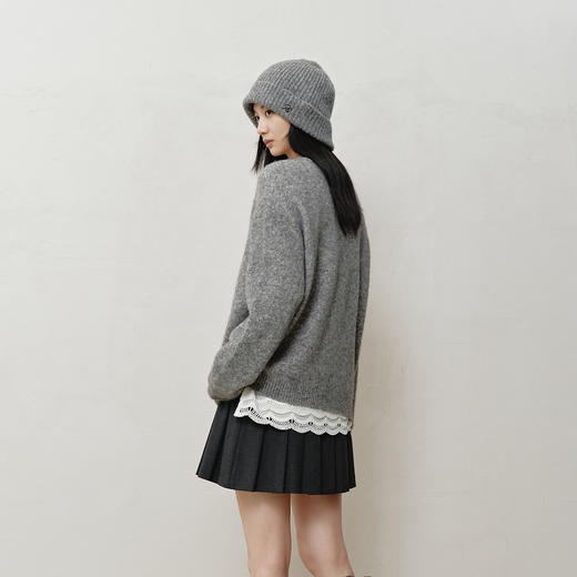 NEELLY纳俪商场同款冬新款时尚卡通趣味圆领针织衫女软糯休闲毛衣N25121A01165 商品图1