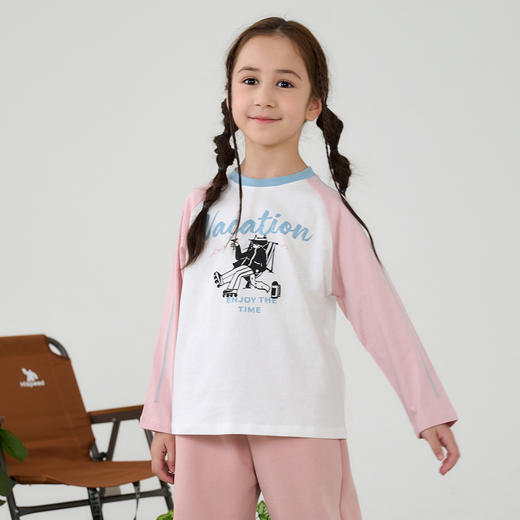 【10A抗菌纯棉】棉花堂春款酷猫绵绵童装长袖T恤- FA61009 商品图7