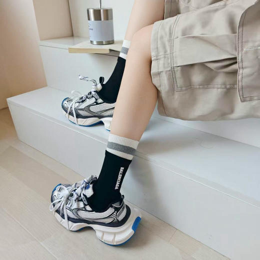 秋冬特惠💰160【一盒四双】巴黎世家袜子 爆款网红袜子 硅胶字母小腿袜 商品图4