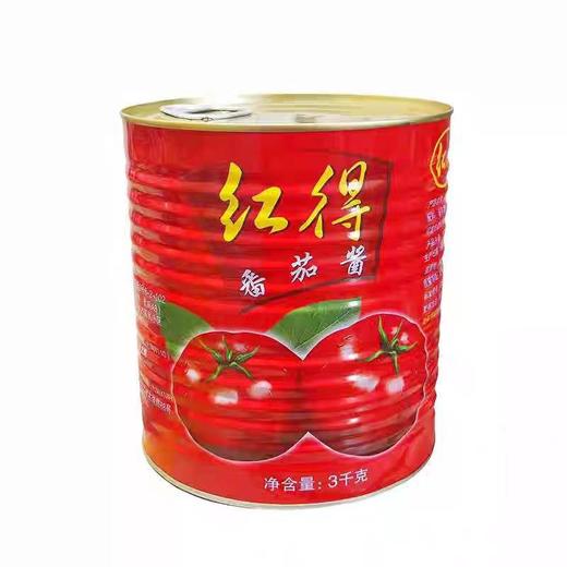 【ZCWJ】  红得  番茄酱  3kg  调味品  炒菜  家用  商用  餐饮店  无添加 商品图0