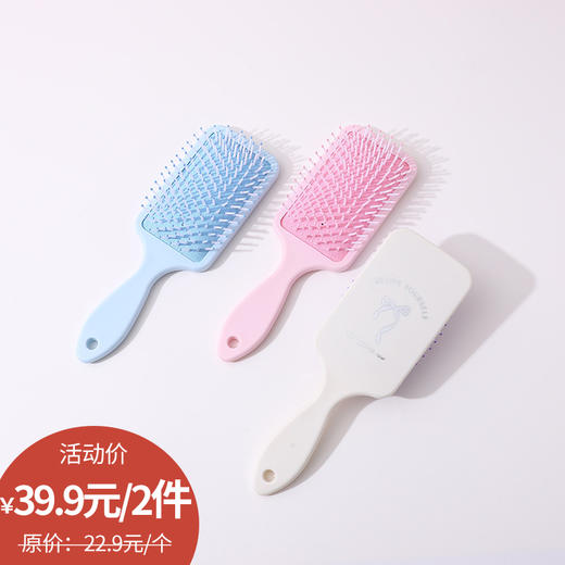 女士专用闪闪蝴蝶结方形梳梳子-纪念日百货门店同款169296695 商品图0