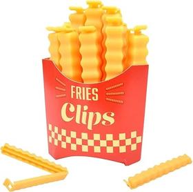 【12个】亚马逊 创意薯条造型 食品夹 厨房装饰 可作为袋子夹 用于防潮和保鲜