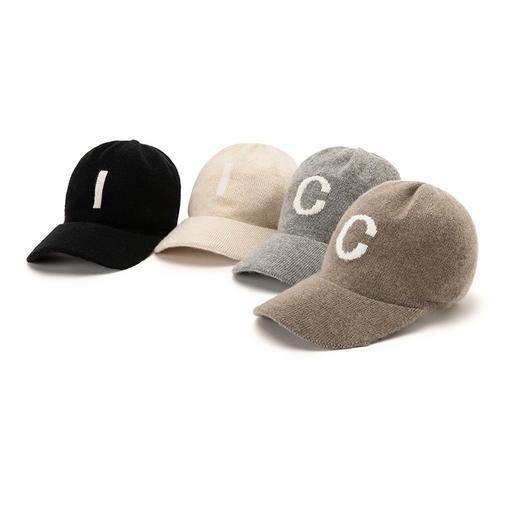 100%Baby小山羊绒~秀场同款秋冬新款针织棒球帽女BABY25147 商品图2