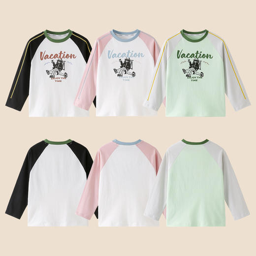 【10A抗菌纯棉】棉花堂春款酷猫绵绵童装长袖T恤- FA61009 商品图5