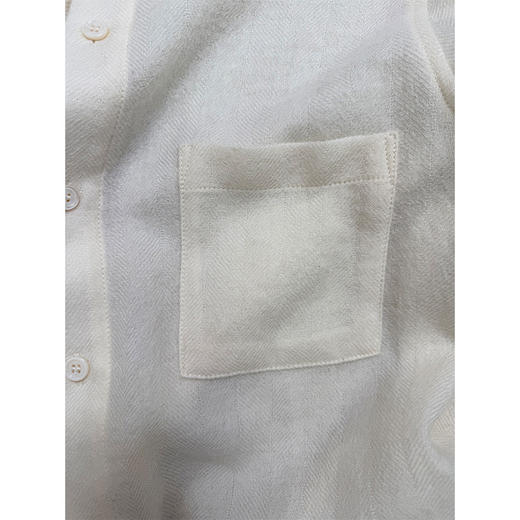 【数量有限 售罄不补】静奢底气 羊毛羊绒圆领衬衫 老钱静奢风 百搭闲适藏肉 云上舞白 潘通2026流行 商品图5