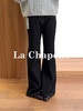 专柜实拍【四面弹微喇裤】拉夏贝尔/La Chapelle版型很棒~ju显比例！高腰修身直筒牛仔裤显瘦显腿长 商品缩略图4