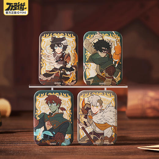 《非人哉官方店》万圣街异界奇遇系列马口铁徽章盲盒动漫周边吧唧胸针 商品图2