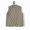 秋冬新款菱形格夹棉纯色立领棉马甲 商品缩略图6