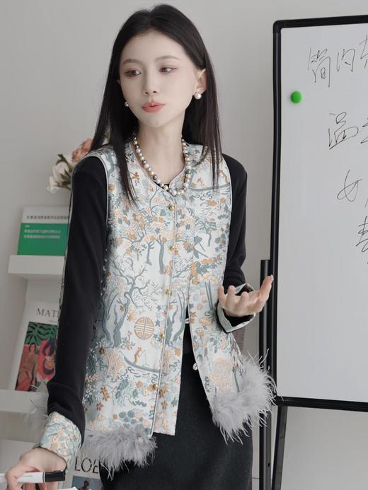 🔥过年聚会的 C 位款❗️独家首发❗️人间富贵新中式系列💥【AUChris新中式春和景明野芳庭如意国风套装】🌼重工奢造天花板❗️ ✅低饱和色调，显贵不张扬 商品图2