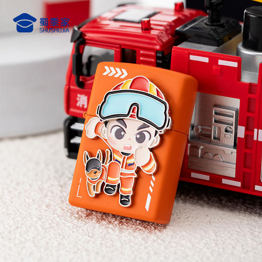 【因公致秃消防打火机】消防元素打火机创意煤油打火机送礼 商品图7