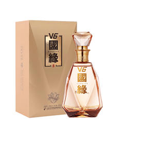 【酒厂直营】今世缘浓香型白酒国缘V6单瓶49度500ml