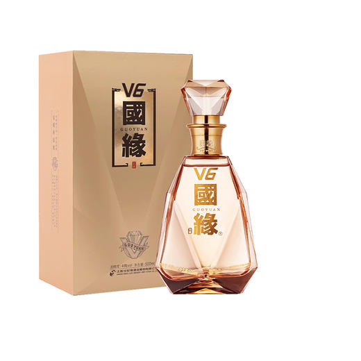 【酒厂直营】今世缘浓香型白酒国缘V6单瓶49度500ml 商品图0