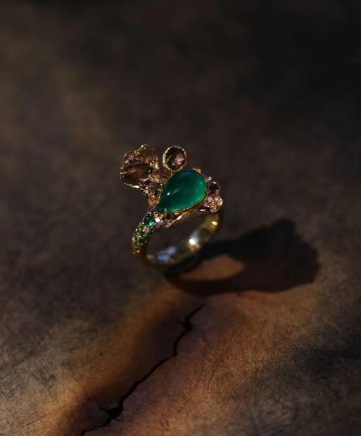 断壁颓垣生出的绿芽 | 祖母绿戒指 商品图0