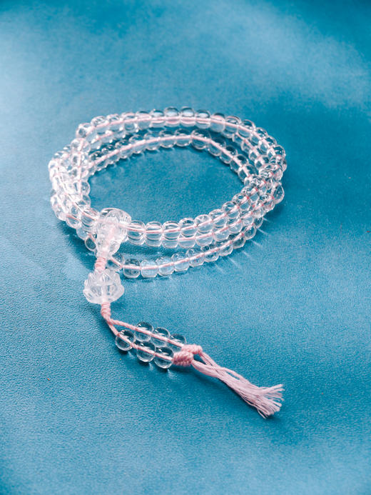 白水晶108颗素串 鼓珠 珠径0.8【器悟雅玩】 商品图2