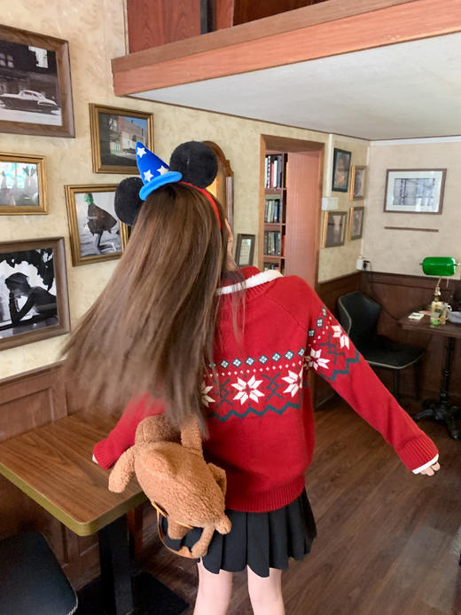 <曾小咸推荐>现货秒杀 ！微信超特价！韩系提花毛衣开衫 日常209.99 立减120 秒杀89.99！！ 商品图9