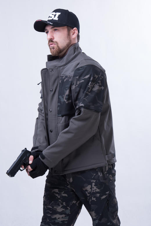 【硬核清仓 断码不补 防泼耐磨抗撕裂 9个口袋装载】猛禽L5级软壳复合摇粒绒抗寒战术外套ds（hy） 商品图2