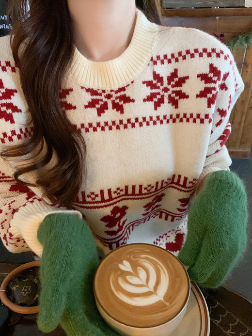 <曾小咸推荐>现货秒杀 ！微信超特价！韩系费尔岛毛衣 日常189.99 立减110 秒杀79.99！！ 商品图6