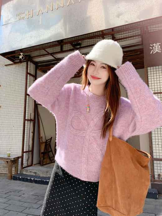 <曾小咸推荐>现货秒杀 ！微信超特价！ 韩系蝴蝶结毛衣 日常219.99 立减130 秒杀89.99！！ 商品图11