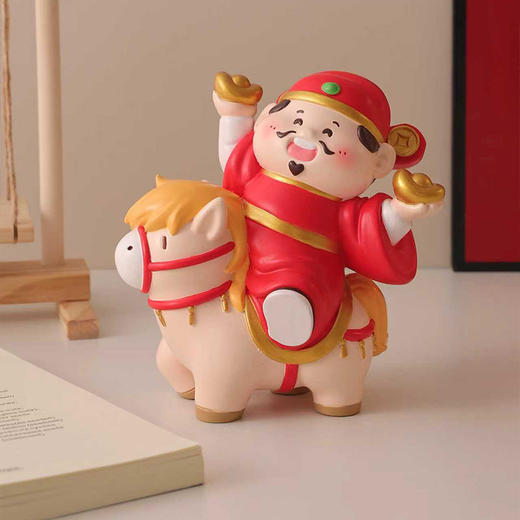 【可爱造型寓意美好❗️马年吉祥物】网红新款生肖马新年礼物摇摇马摆件潮流摆件桌面装饰品送同事新年。jc 商品图1