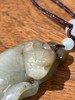 褐沁白玉雕貔貅兽吊坠，顺丰包邮 商品缩略图5