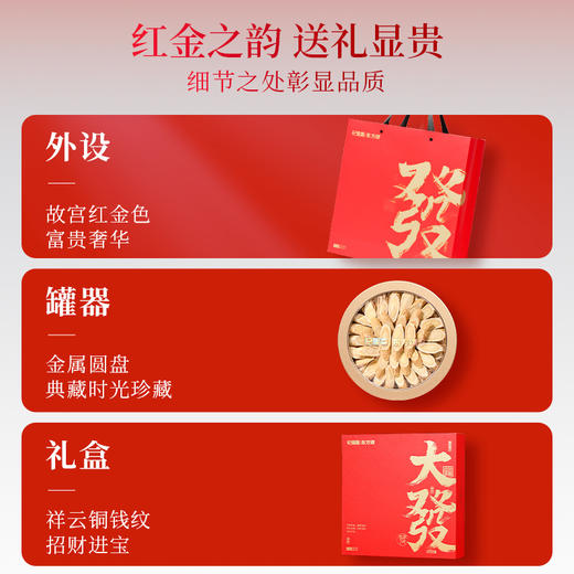 🔥杞里香大发四拼礼盒✅花小钱办大事！看着体面显贵！打开实用！✅大气豪迈书法，盒身布满铜钱祥云纹 商品图2