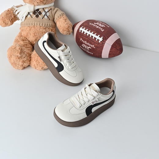 经典鲨2026年春专柜新品韩版时尚拼色平底舒适休闲德训鞋女KW326-617011 商品图4