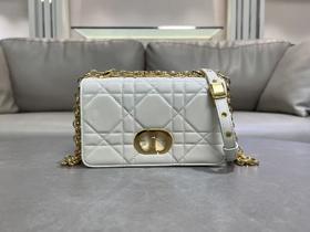 迪奥 Soft Caro 手袋 白色 小号 羊皮（LZ）