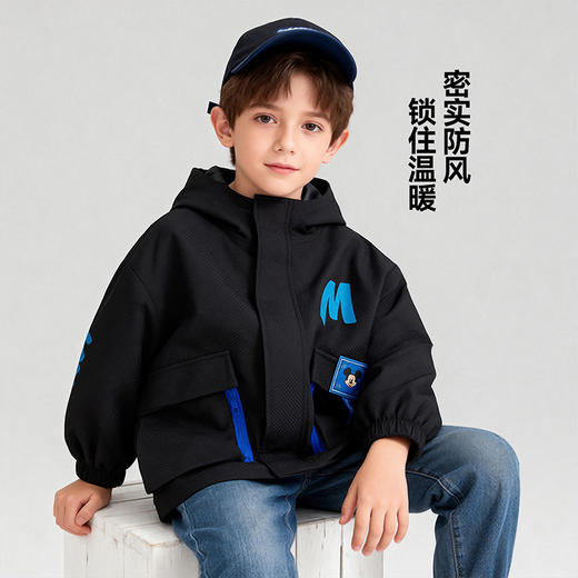 迪士尼前开连帽个性口袋潮酷外套XD3DS073 商品图1