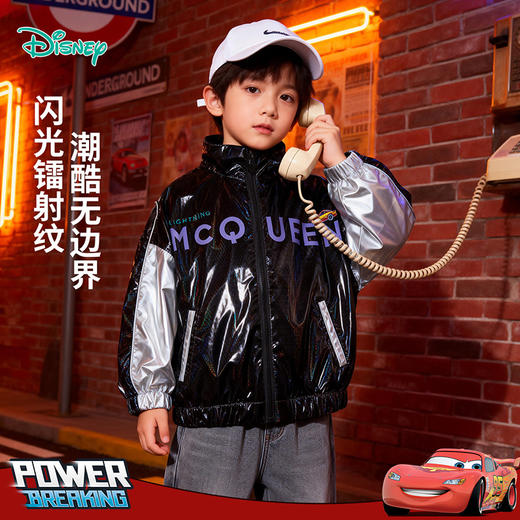迪士尼炫彩潮童炫彩防风保暖外套221DS0415 商品图1