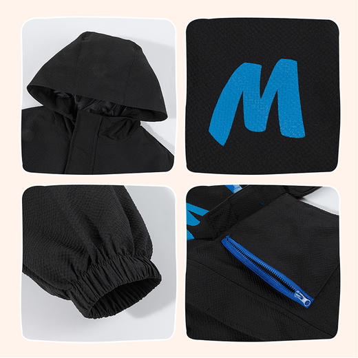 迪士尼前开连帽个性口袋潮酷外套XD3DS073 商品图6