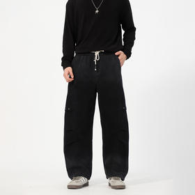 男版休闲弯刀拼接洗水长裤-纪念日百货门店同款168495676