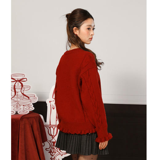 俏皮木耳边套头毛衣-纪念日百货门店同款168743457 商品图5