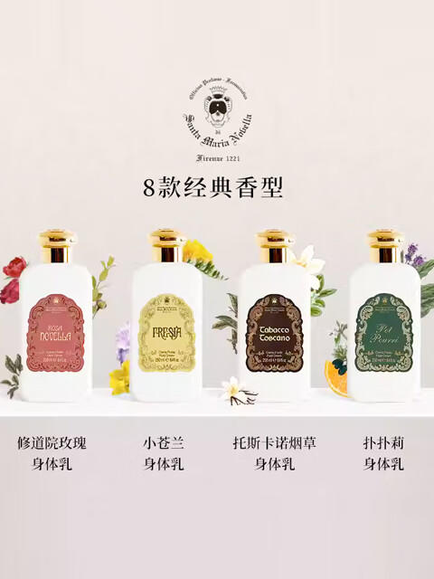 品牌直发 Santa Maria Novella 圣塔玛利亚诺维拉 修道院玫瑰香型身体乳 250mL 商品图4