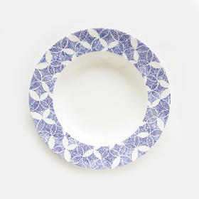 【全新】LV路易威登R95936蓝白花卉图案Constellation盘子套装 040126NJT05