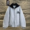F010911字母标语刺绣羊绒连帽飞行员外套棉衣棉服 商品缩略图3