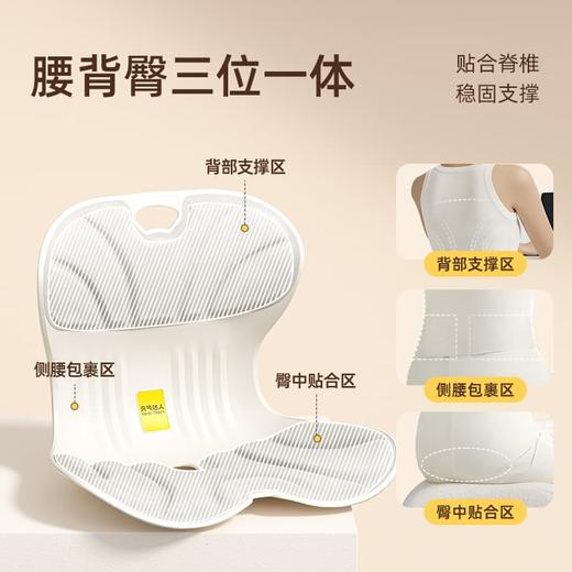 元气达人护腰坐垫久坐神器靠垫人体工学汽车座椅办公室工位腰靠垫 商品图1