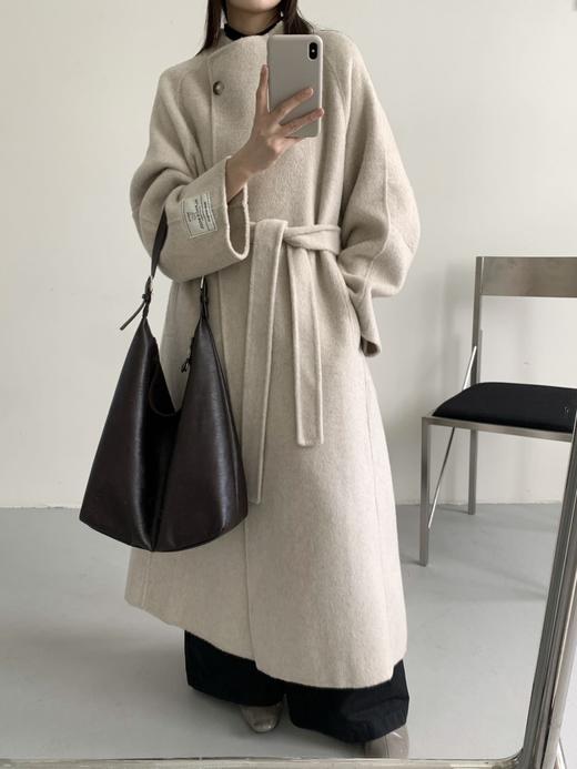 【奢华材质❗️显贵倍增】新年战袍高奢美拉德立领秋冬羊绒中长款大衣毛厚羊毛外套爆款加厚。jc 商品图5