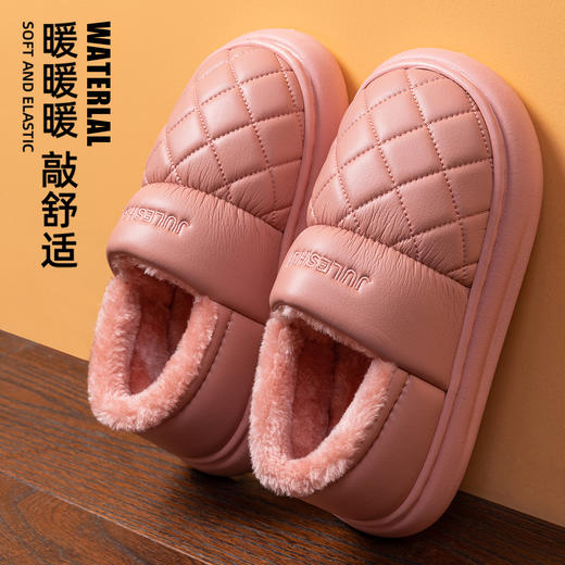 【皮革泡芙防水包根保暖鞋1027】✅  耐磨防滑老北京棉鞋、毛毛很软很舒服✅  一脚蹬穿脱比较方便，适合中老年人  鞋面不臃肿、底很厚实防滑✅  36-45码 可选 ！  男女款! 商品图8