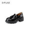 Dfuse迪芙斯2026春季新款复古流苏英伦风深口女鞋休闲乐福鞋深口单鞋DFE1112127 商品缩略图5