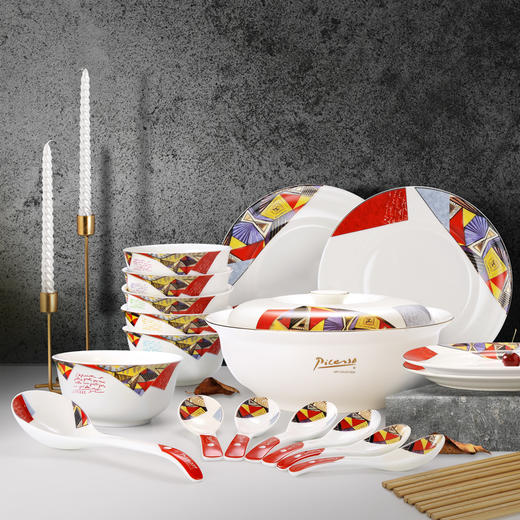 毕加索《Dora》中餐具24头 商品图5