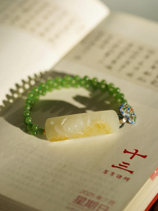 和田玉莲花手牌 商品图0