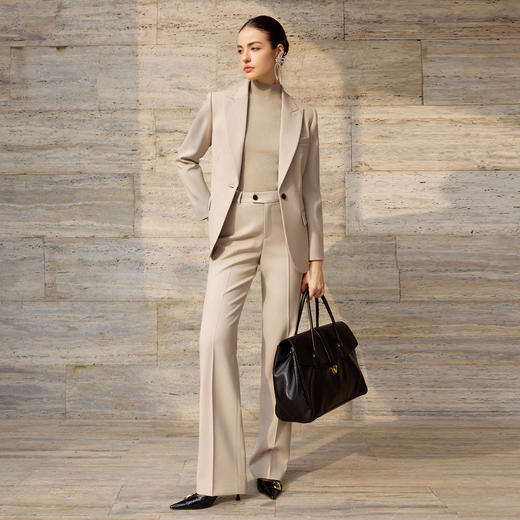 IWY/高级感羊毛浅色西装套装女秋冬气质通勤职业装正式场合通勤工作服CP2710 商品图3