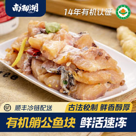 南都湖有机艄公鱼块 新鲜鳙鱼腌制速冻活鱼方便菜口感鲜嫩顺丰包邮500g/袋