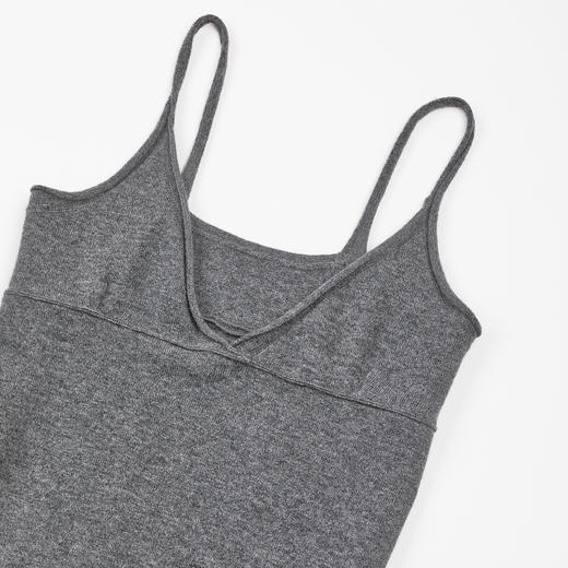 ROMI STUDIO"舒适优雅"100%羊毛自然卷边吊带连衣裙 RWDSLT1612 商品图3