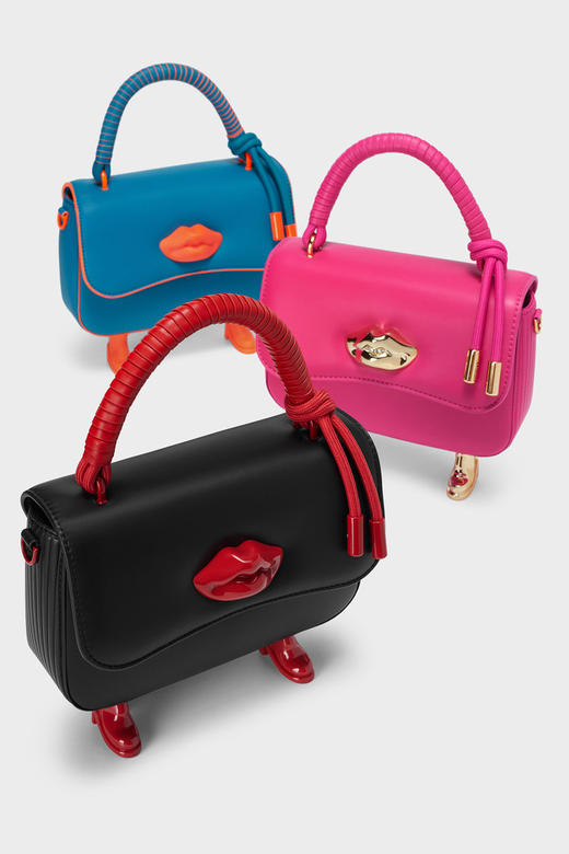 1004569530205  CHARLES&KEITH  女士趣味手提单肩包【紫红色】 商品图3