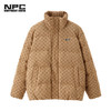 NPC老花格纹立领白鸭绒羽绒面包服情侣NP27DJ37 商品缩略图3