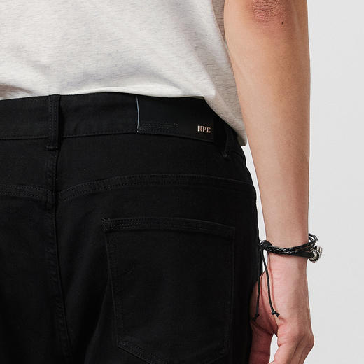 NPC潮牌重磅水洗微弹牛仔长裤男修身剪裁立体挺括休闲NP52DT15 商品图2