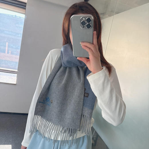 秋冬特惠💰260 诺悠翩雅围巾【拼色小围巾】送人自留都太高大上了 商品图8