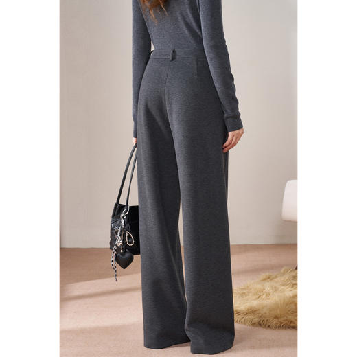 【糯米神裤】厚实保暖【一条过冬”醋酸羊毛】直筒裤西裤保暖显瘦百搭 米思阳2025冬季新品直筒休闲裤5625 商品图4