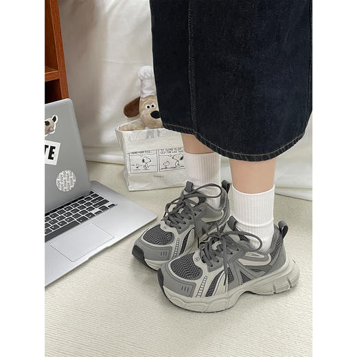 【YW】无忧购冬季百搭加绒休闲运动舒适老爹鞋女MIS-1593-1（截单后3-5天发货） 商品图11